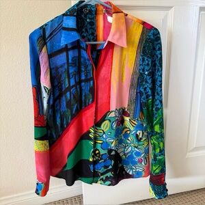 Alice & Olivia WILLA SILK BLOUSE sample